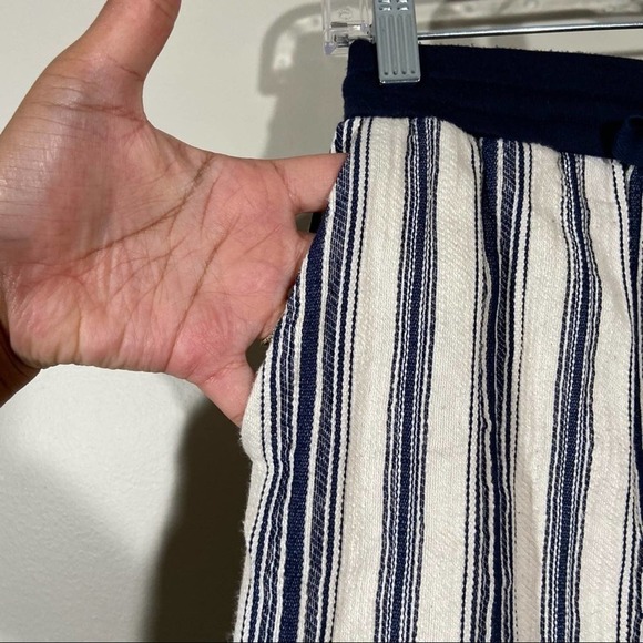 Dolan Striped Frayed Hem Tie Waist Skirt - Picture 7 of 7